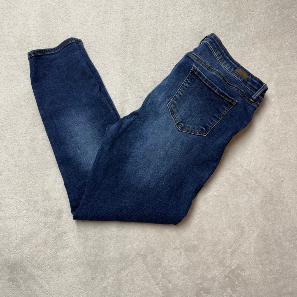Kut from the Kloth Toothpick Skinny Jeans Dark Wash Denim 16S Short Petite